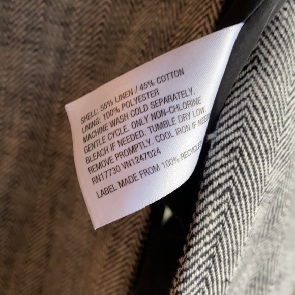 NWT Rachel Comey x Target Gray Chevron Oversized Tweed Blazer Size Small linen - Picture 11 of 12